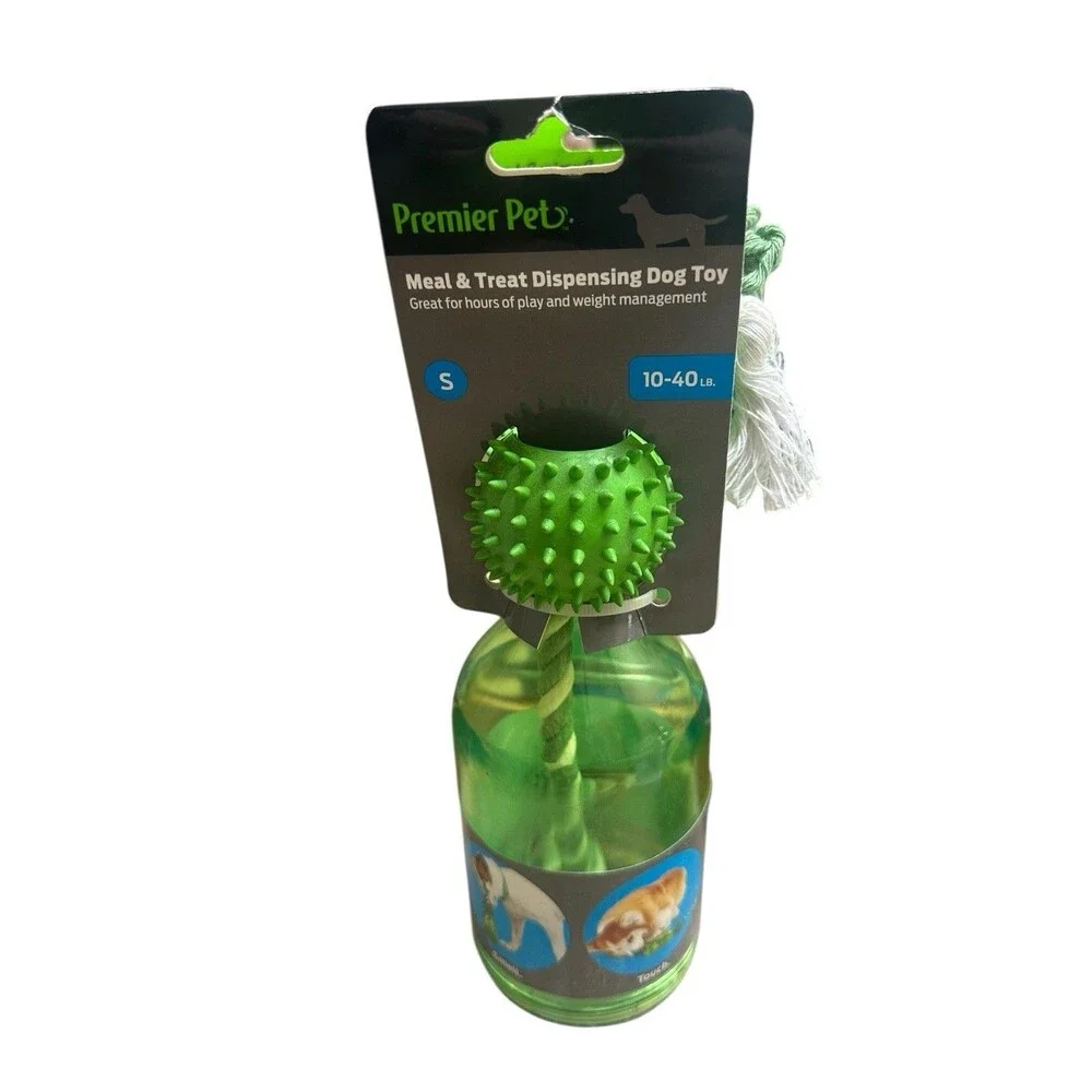 Bundle of 3 NEW Dog Toys Meal  & Treat Dispenser Ball & Squeaker Toy